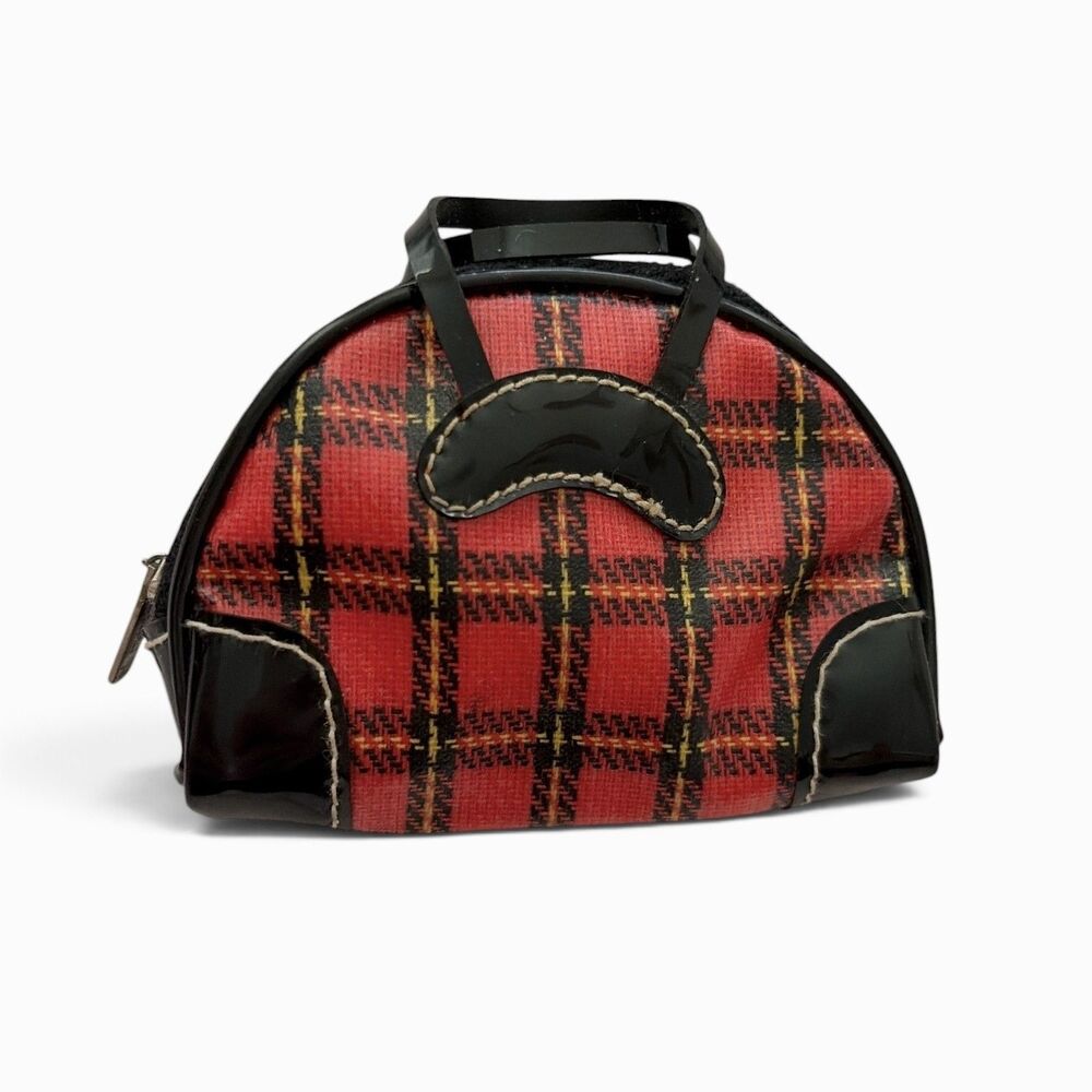 1960 Vintage Barbie Winter Holiday 975 Plaid Travel Bag